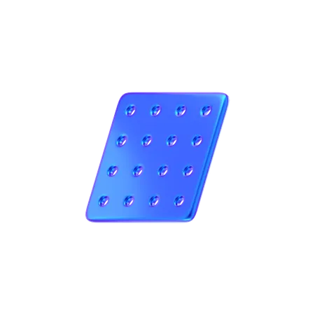 Forma abstrata de comprimido de medicamento  3D Icon
