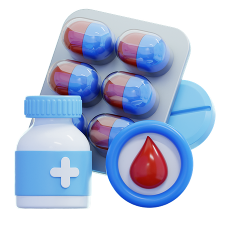 Medicação para diabetes  3D Icon