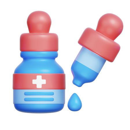 Medicamento en gotas  3D Icon