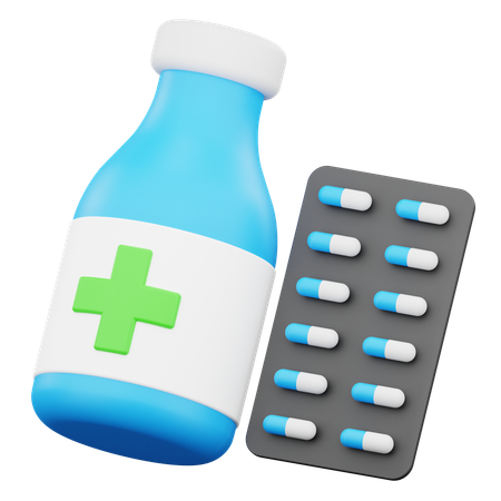 Medicamentos  3D Icon