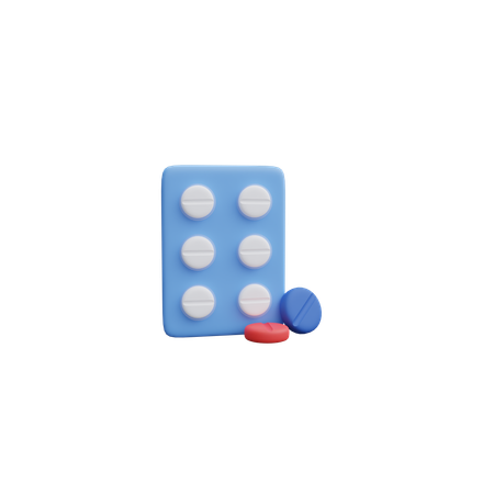 Comprimidos de remédio  3D Icon