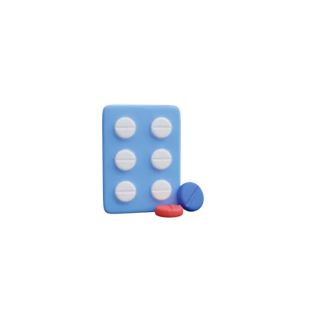 Comprimidos de remédio  3D Icon