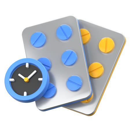 Hora dos remédios  3D Icon