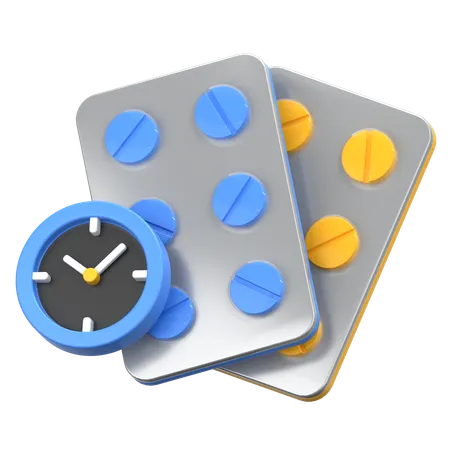 Hora dos remédios  3D Icon