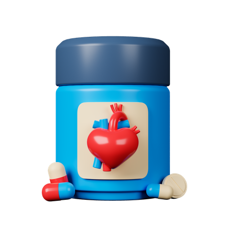 Médicaments pour le cœur  3D Icon