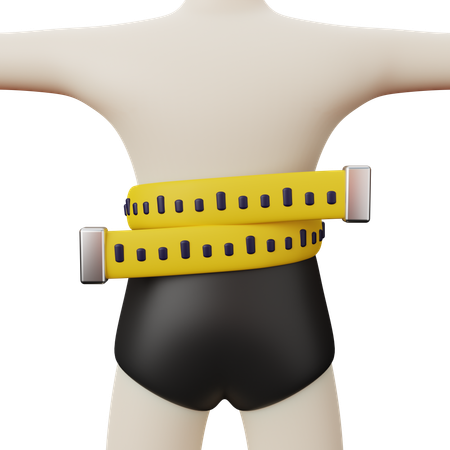 Medição de corpo magro  3D Icon