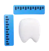 medição do dente