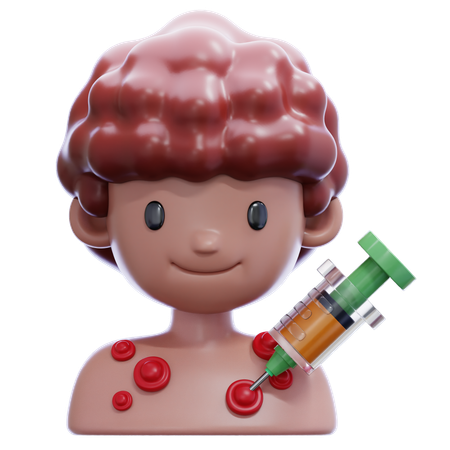 Medication for Cancer boy  3D Icon