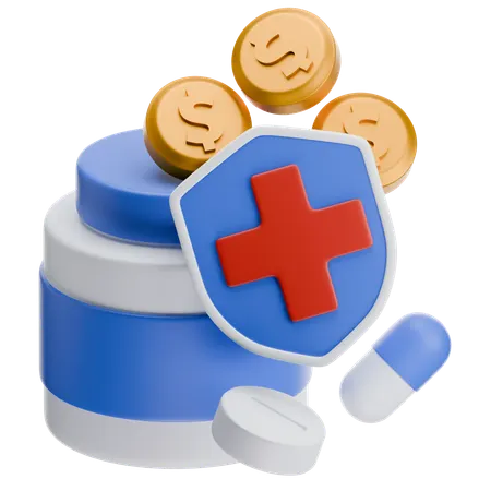 医薬品保険の適用範囲  3D Icon