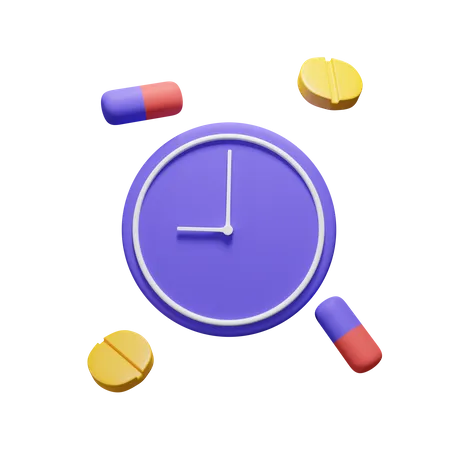 Medication Schedule  3D Icon