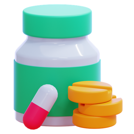 Medicamento  3D Icon