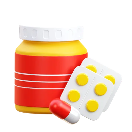 Medicamento  3D Icon