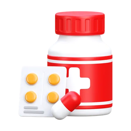 Medicamento  3D Icon