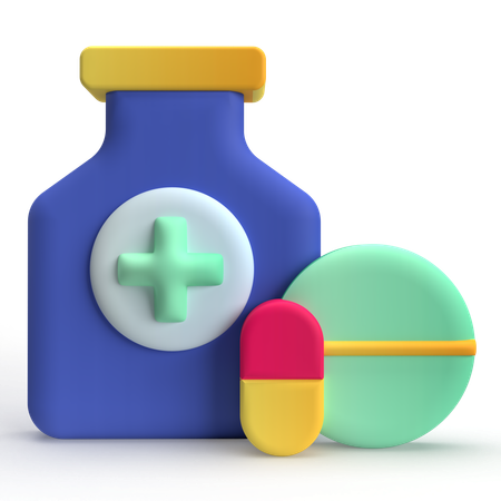 Medicamento  3D Icon