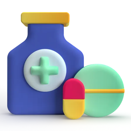 Medicamento  3D Icon