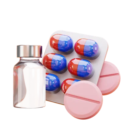 Medicamento  3D Icon