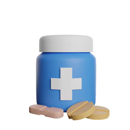 Medicamento  3D Logo
