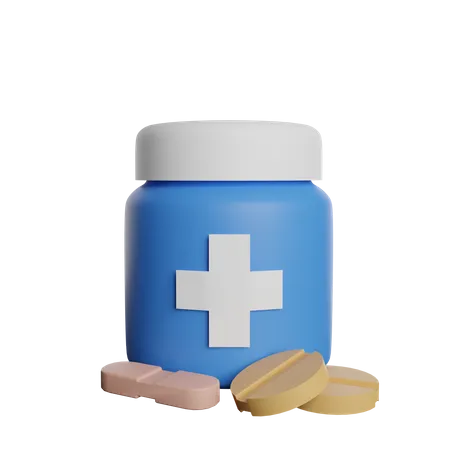 Medicamento  3D Logo