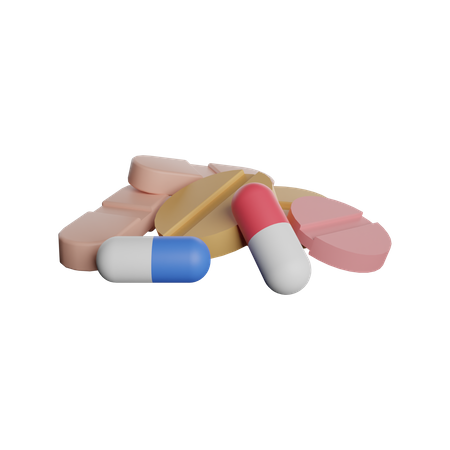 Medicamento  3D Illustration