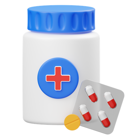 Medicamento  3D Icon