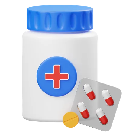 Medicamento  3D Icon