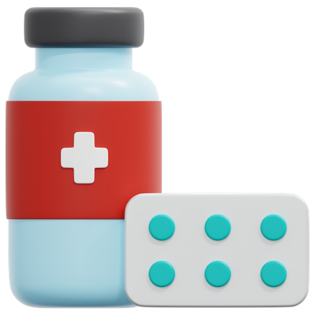 Medicamento  3D Icon