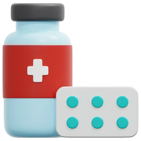 Medicamento  3D Icon