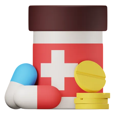 Medicamento  3D Icon