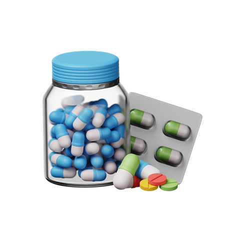 Medicamento  3D Icon