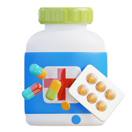 Medicamento  3D Icon