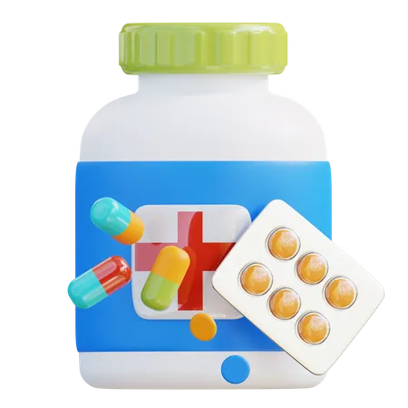 Medicamento  3D Icon