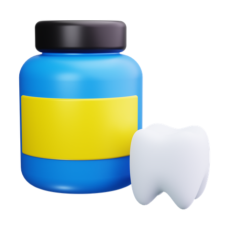 Medicina para los dientes  3D Icon