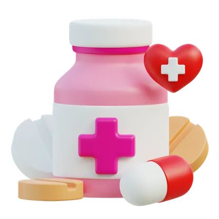 Donar medicina  3D Icon