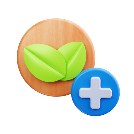 Medicina naturale  3D Icon