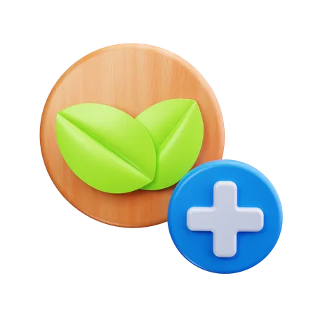 Medicina naturale  3D Icon