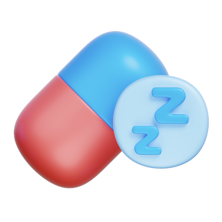 Medicamento para la somnolencia  3D Icon