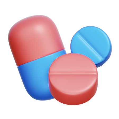 薬  3D Icon