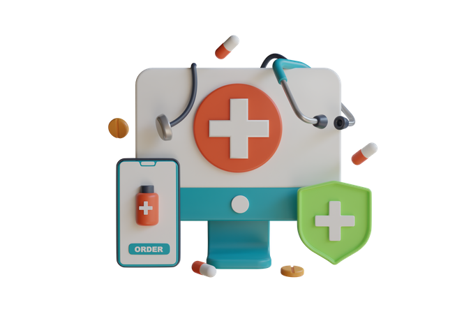 Medicine App  3D Icon