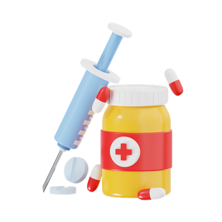 Medicine Bottle  3D Icon