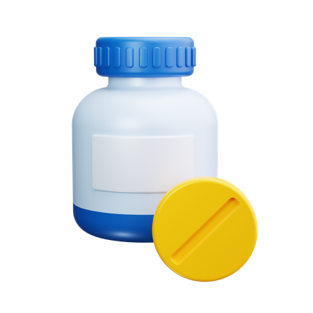 薬瓶  3D Icon