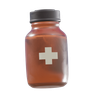 3d medicine bottle logo