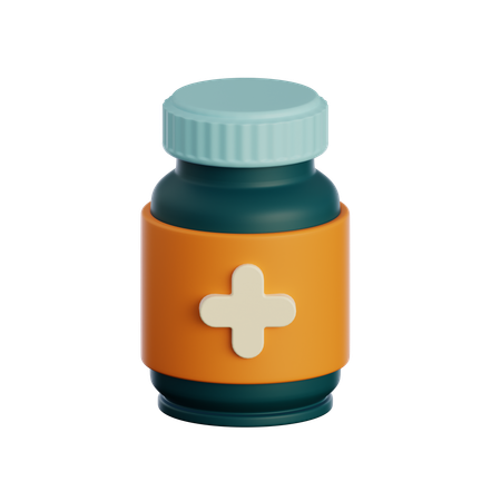 Medicine Bottle  3D Icon