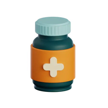 Medicine Bottle  3D Icon