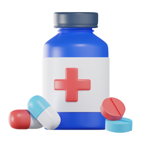 Medicine Bottle  3D Icon