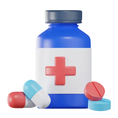 Medicine Bottle  3D Icon