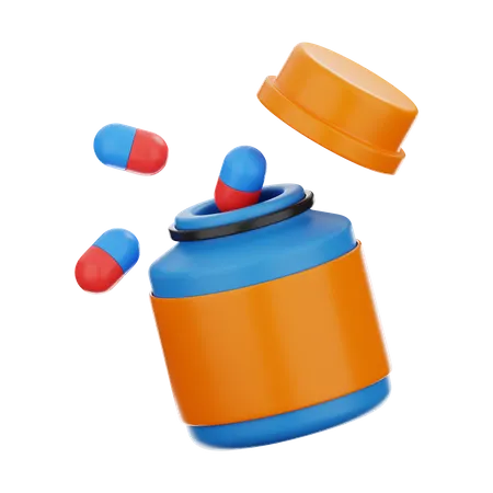 Medicine Bottle  3D Icon