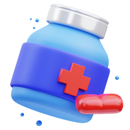 Medicine Bottle  3D Icon