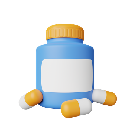 Medicine Bottle  3D Icon