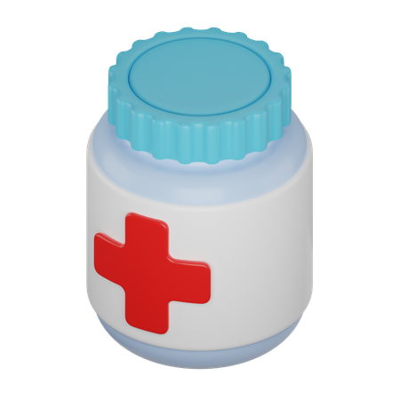 Medicine Bottle  3D Icon