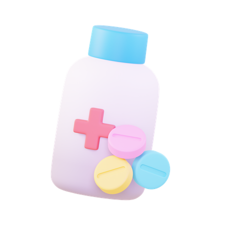 Medicine Bottle  3D Icon